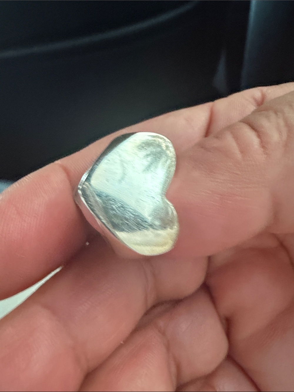 Silver Heart Ring - Picture 2 of 2